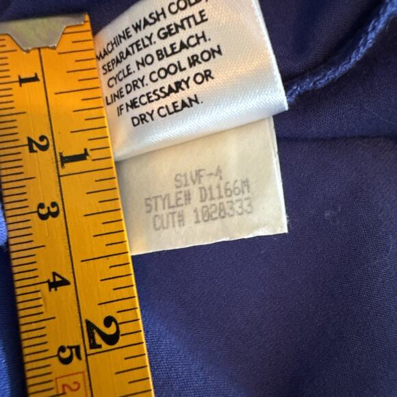 Eileen Fisher Rayon Lycra VNeck Maxi Tank Dress Medium Blue - Picture 6 of 9